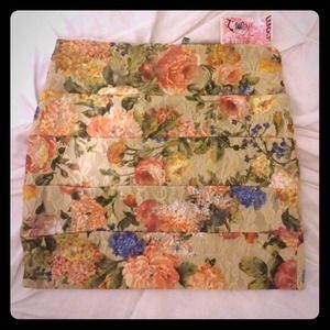Floral Mini Skirt