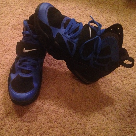 Boys' Nike Air Max Express Shoes Black/Blue 7y
