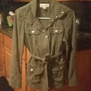Army green military style jacket