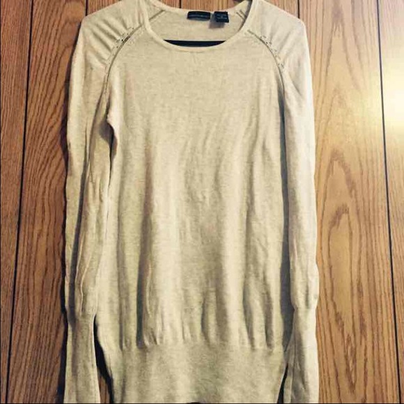 Cream sweater tunic