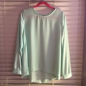 Mint green blouse