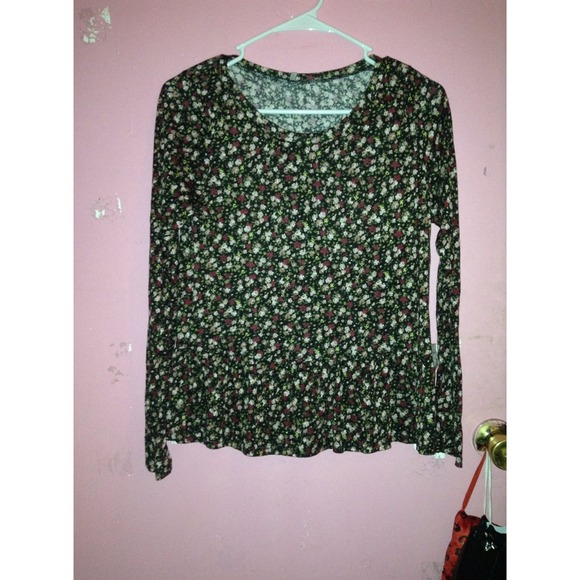 long sleeve flower shirt
