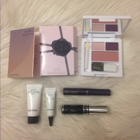 Chanel, Dior, Tarte, Clinique, & fragrance.