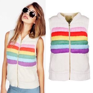 Wildfox Couture Ski Bunny Vest NWT Large