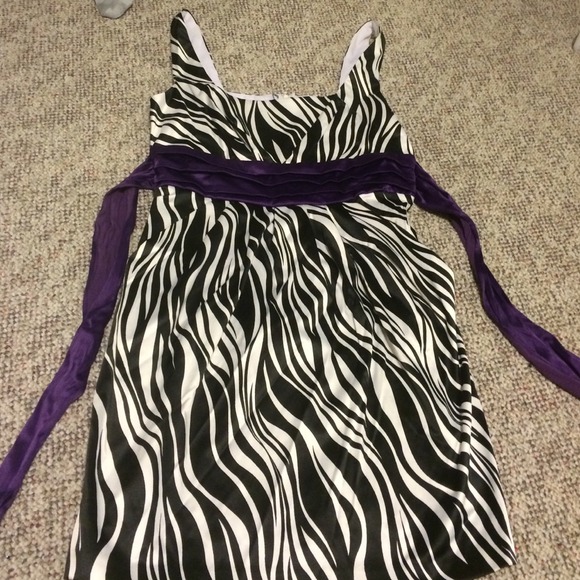 Zebra cocktail dress