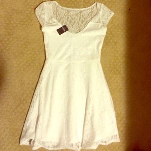 White lace dress from Hollister