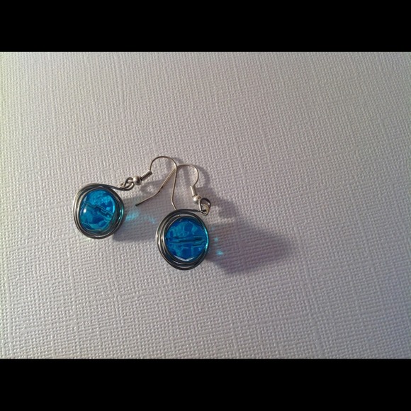 Blue earring