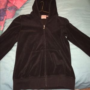 Black terry cloth Juicy Couture Jacket