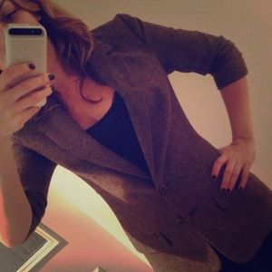 BB Dakota 3/4 sleeve tweed blazer