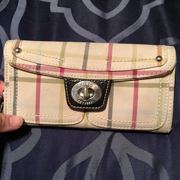 Coach Plaid Wallet/wristlet