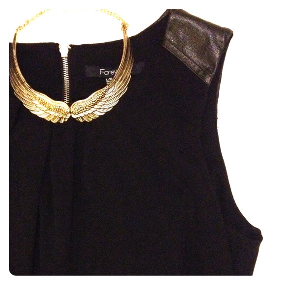 Simple black shift dress from Forever 21