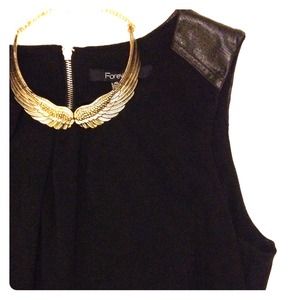 Simple black shift dress from Forever 21