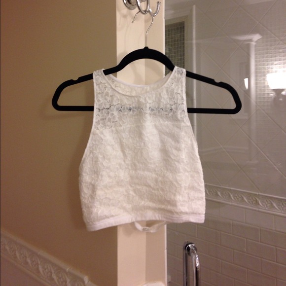 Gilly Hicks Lace Crop Top