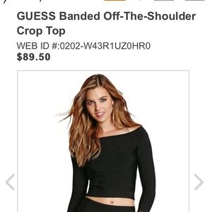 Guess bandage longsleeve crop top