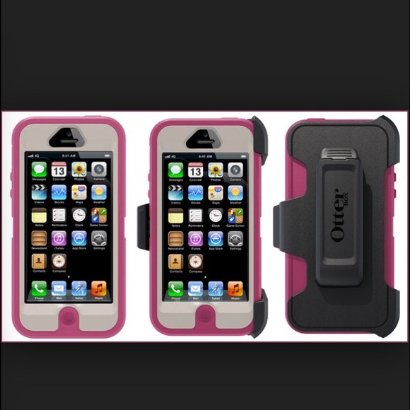 Pink Otter Box Defender iPhone 5/5S