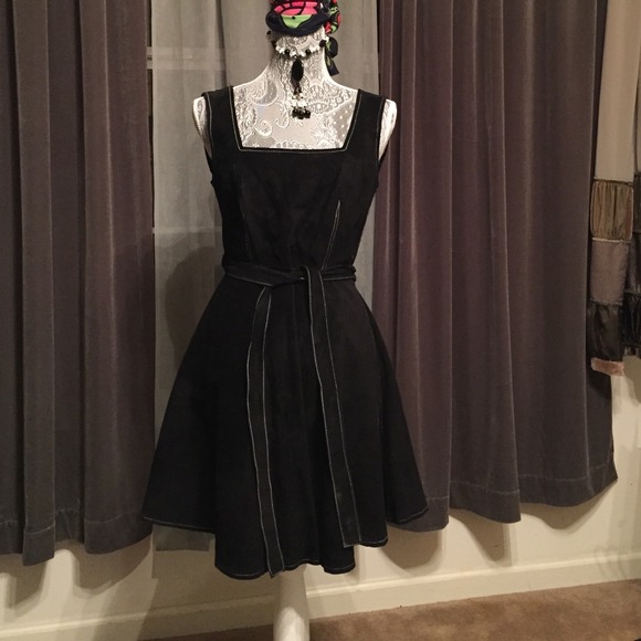 Genuine Leather wrap dress