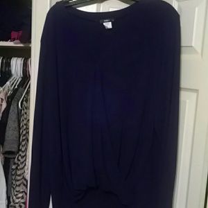 Womens Plus Size Black Blouse