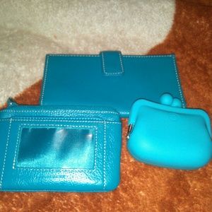 wallet, id wallet and coin bag
