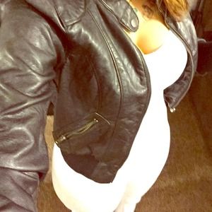 Faux leather jacket!