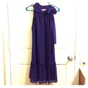 Women's dress. Used. Violet color. Size 12, L