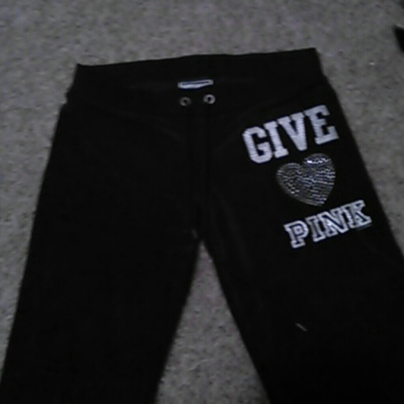 VS Pink brand black sweatpants