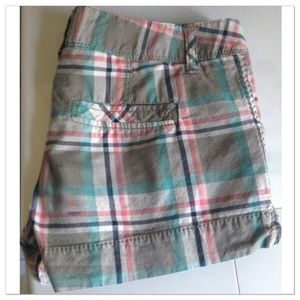 💖Final Price💖Teal & pink plaid shorts