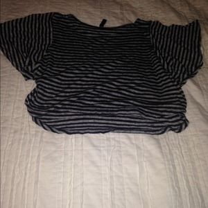 cropped striped tillys shirt!