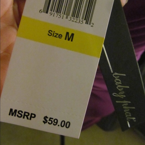 Purple off the shoulder dress - Picture 4 of 4