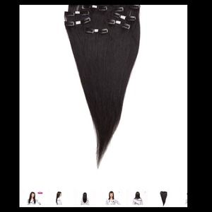 ‼️SOLD‼️ BLACK 18" HUMAN HAIR EXTENSIONS