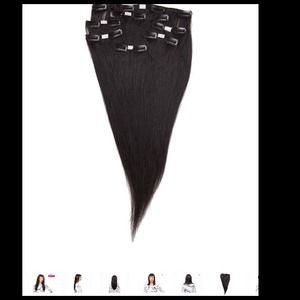 ‼️SOLD‼️ BLACK 18" HUMAN HAIR EXTENSIONS