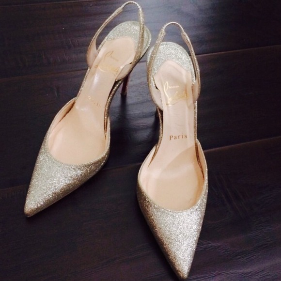 🚫SOLD🚫Christian Louboutin Ever 100 Glitter mini - Picture 2 of 4