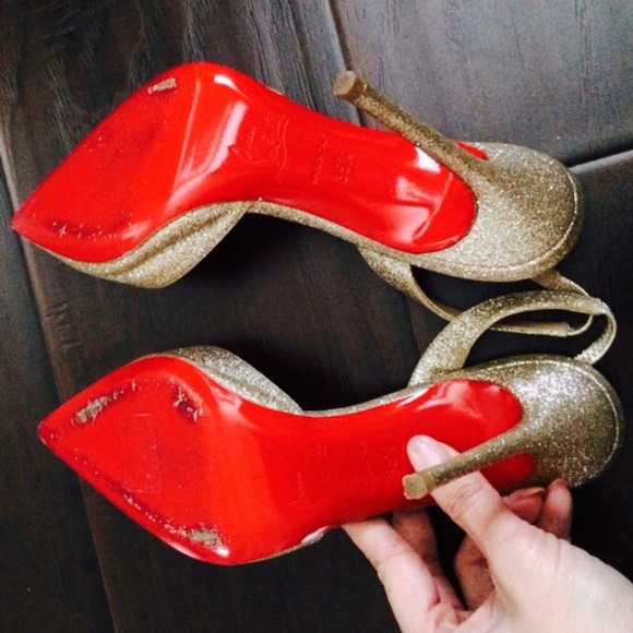🚫SOLD🚫Christian Louboutin Ever 100 Glitter mini - Picture 3 of 4