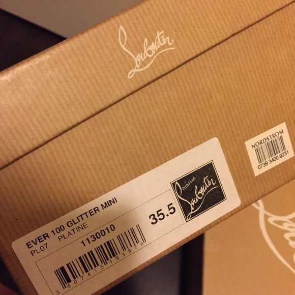 🚫SOLD🚫Christian Louboutin Ever 100 Glitter mini - Picture 4 of 4