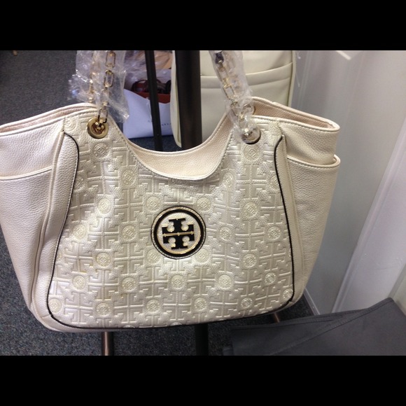 Tory burch white tote