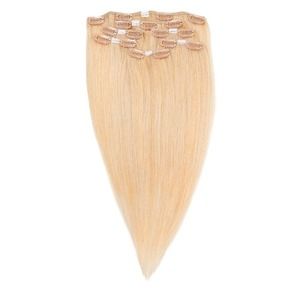 PLATINUM BLONDE 18" HUMAN HAIR EXTENSIONS