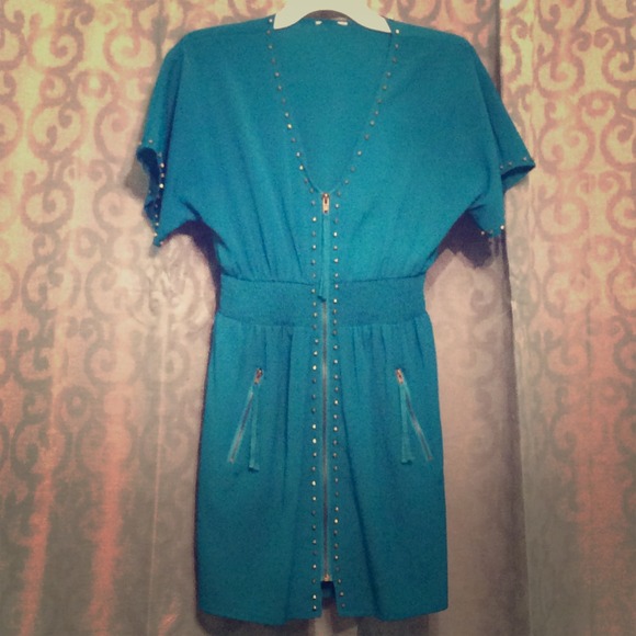 A cute dark aqua dress ❤️👗