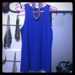 Blue/purple shirt with zipper in back!☺️