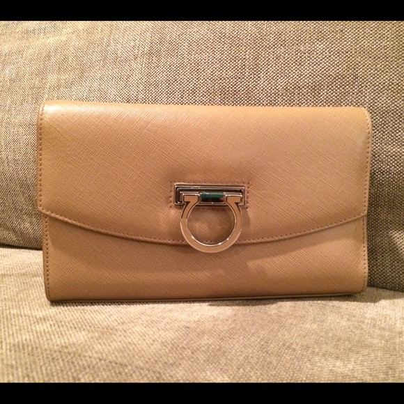 Salvatore Ferragamo tan purse