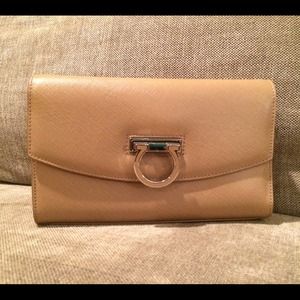 Salvatore Ferragamo tan purse
