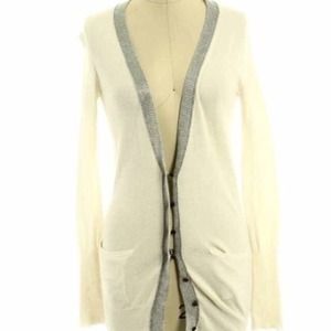 J. Crew  Cardigan sweater with metallic  trim