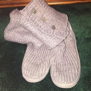 Grey knit uggs