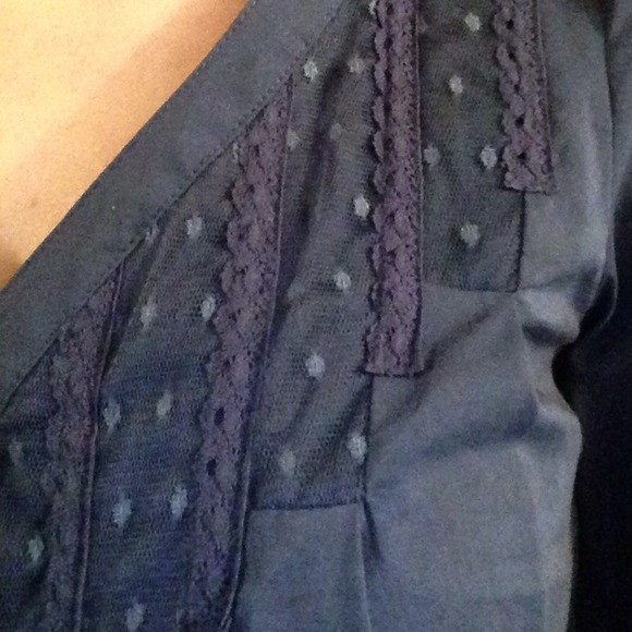 Navy blouse - Picture 3 of 4