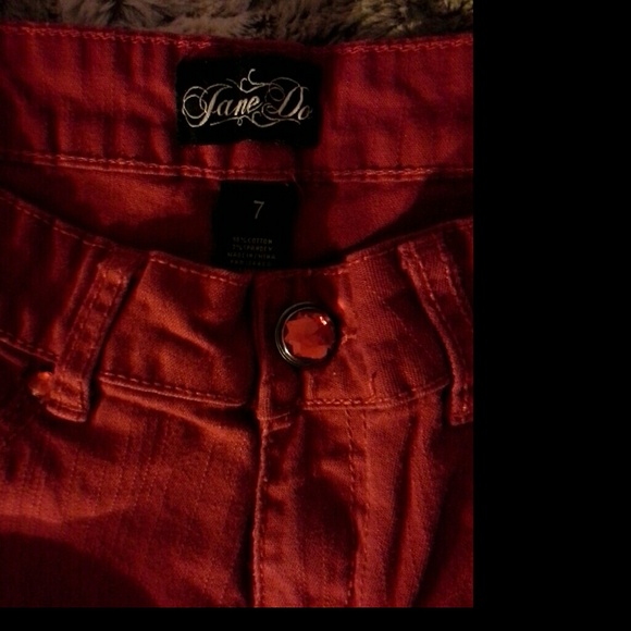 Ruby Red Ripped Skinny jeans - Picture 3 of 3