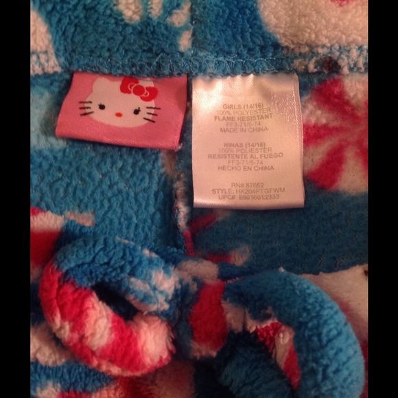 Hello Kitty Plush Pajama Pants - Picture 2 of 2