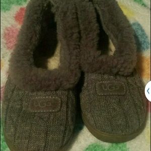 TRADED DO NOT BUY Grey ugg knit slip ons