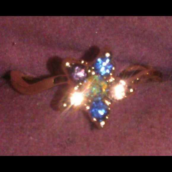 14k GP Star Ring/midi/for girls
