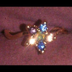 14k GP Star Ring/midi/for girls