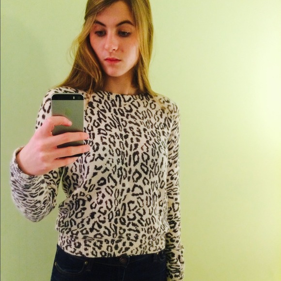 Leopard print sweater