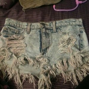 High waisted shorts