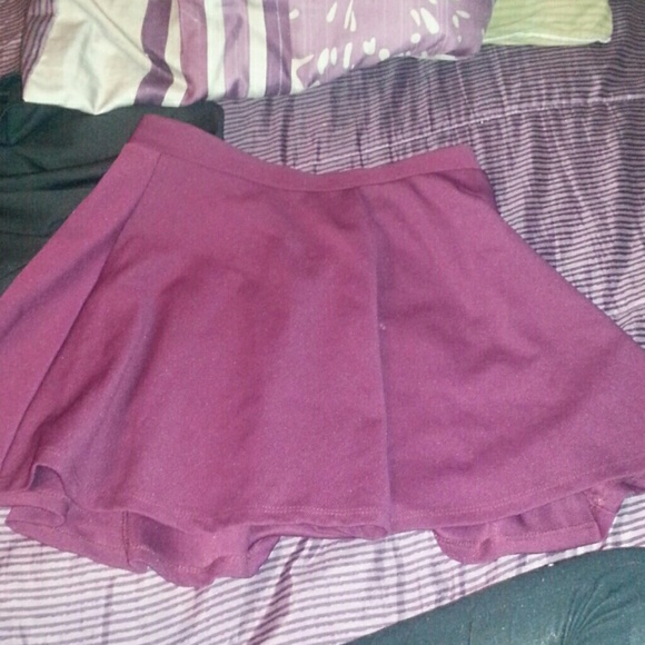 Maroon skirt